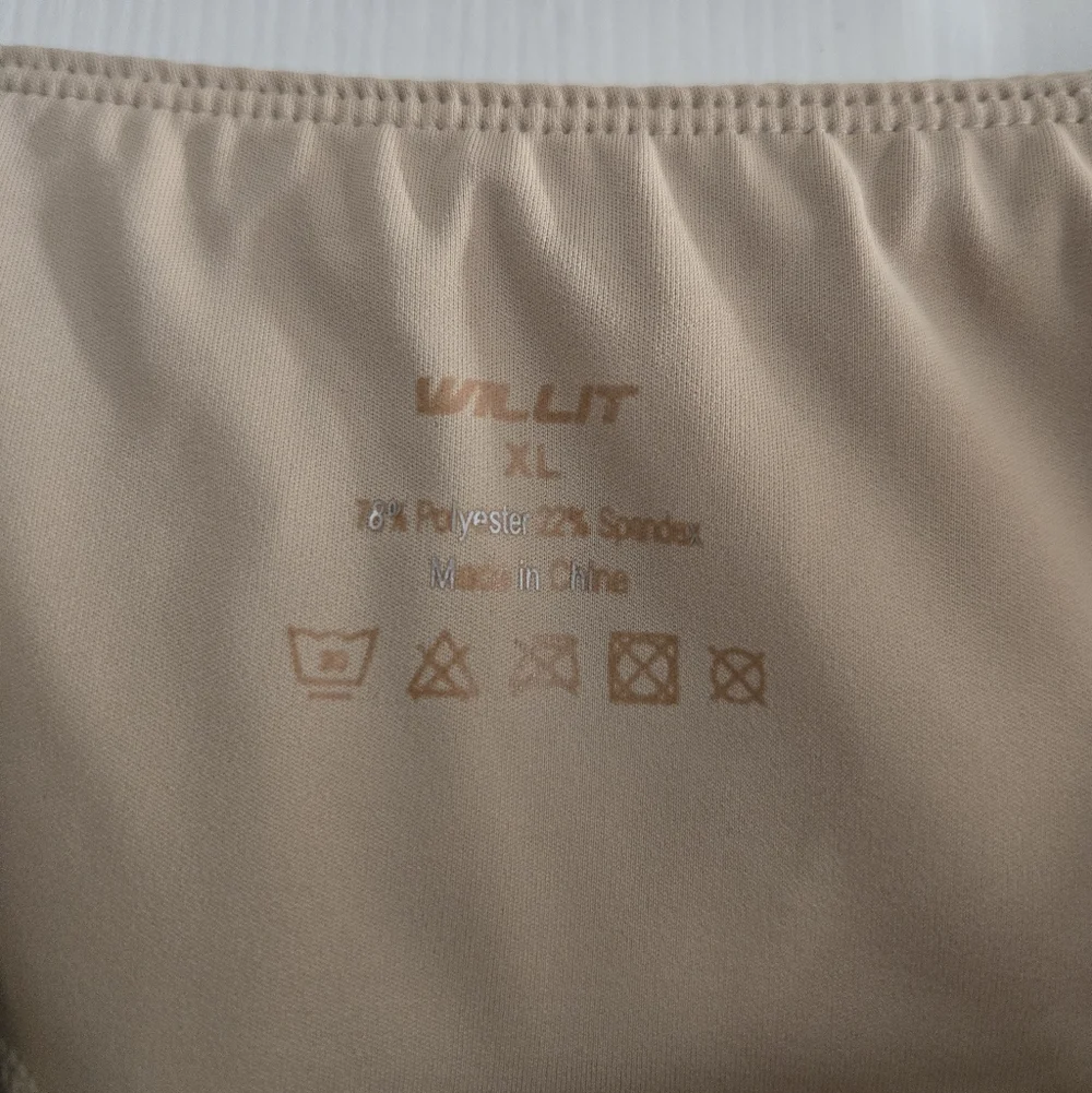 Tan Willit XL Athletic Leggings With Pockets